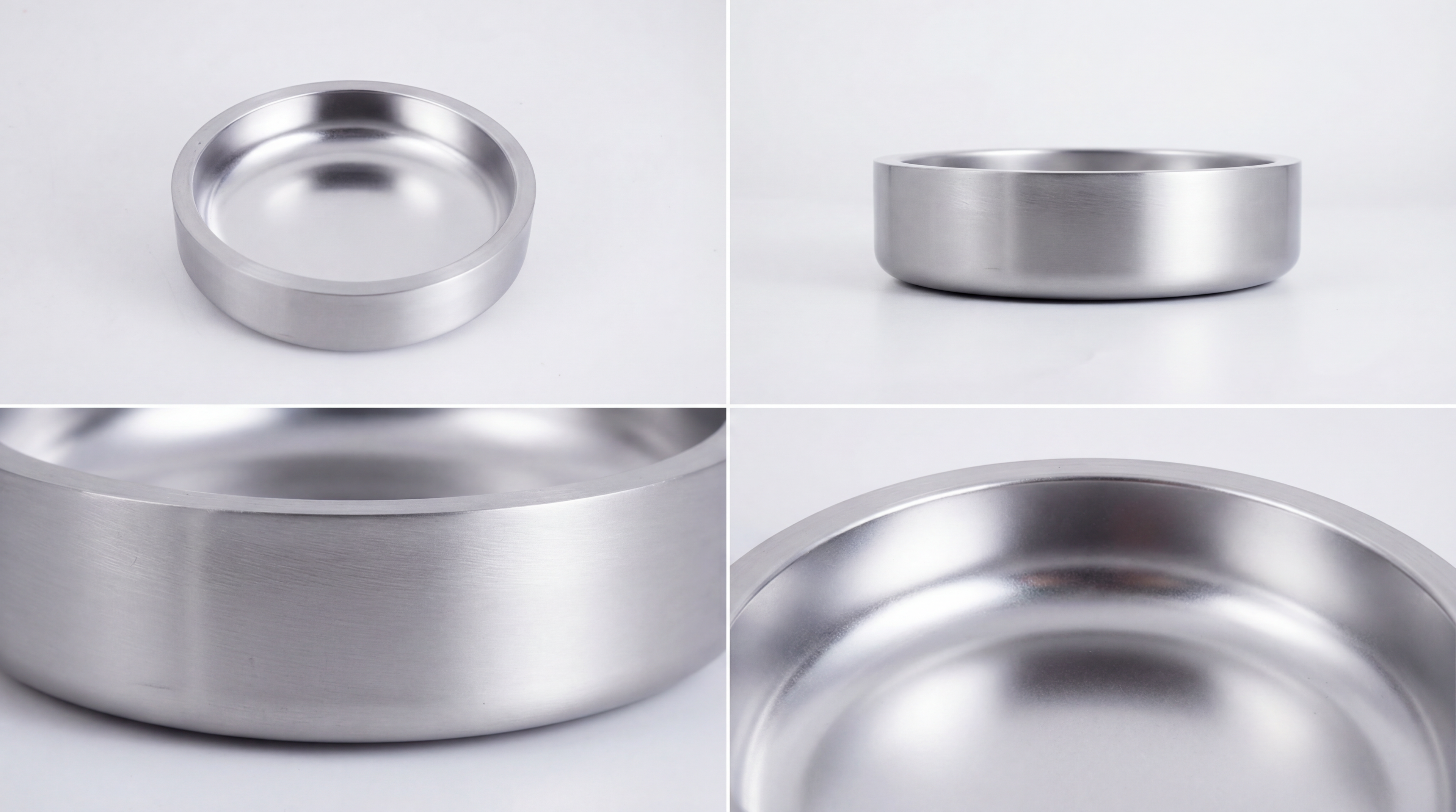 Small Stainless Steel Dog Bowl – Non-Slip Silicone Base, Durable Pet Food & Water Bowl