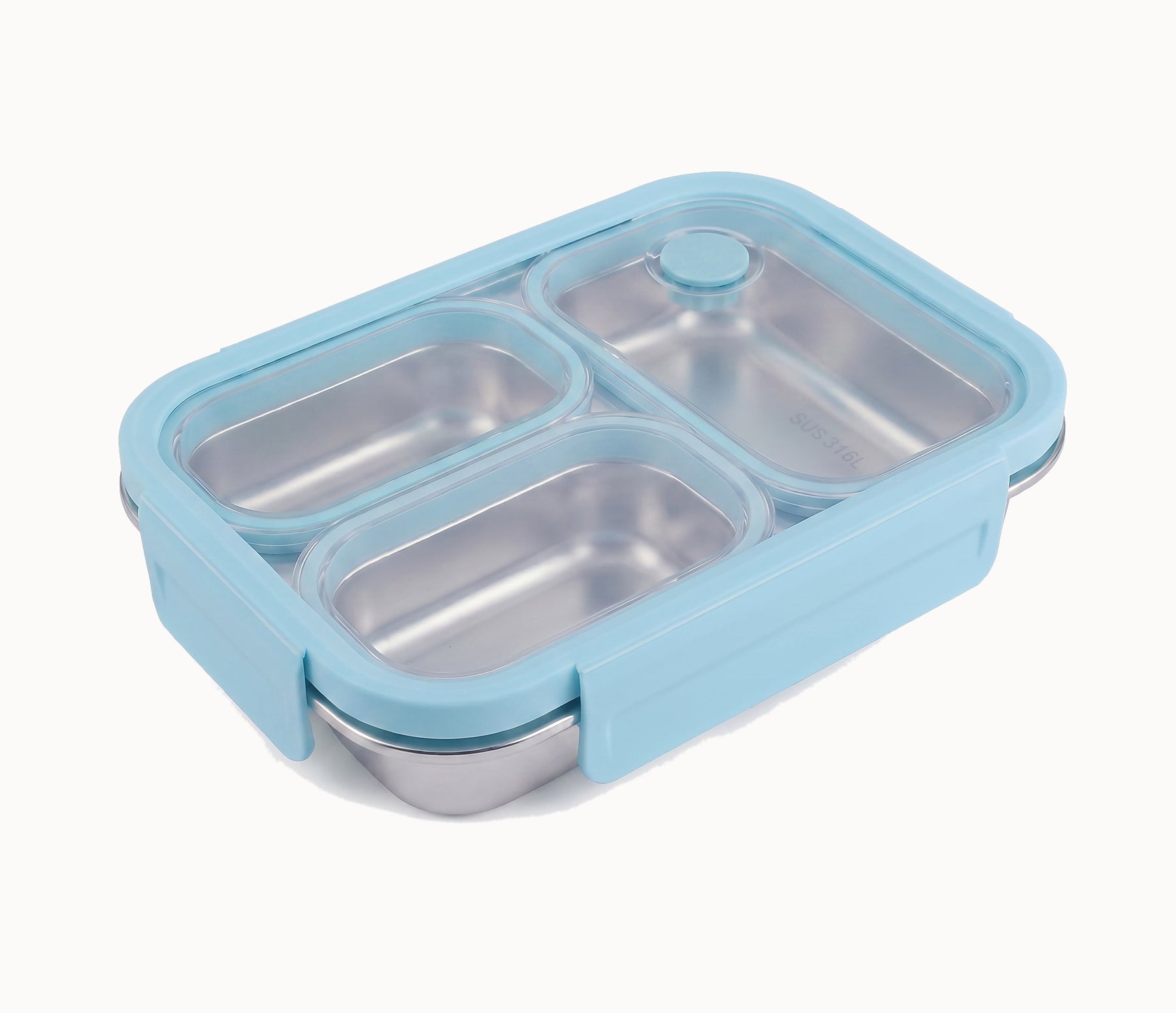 Blue kids bento box