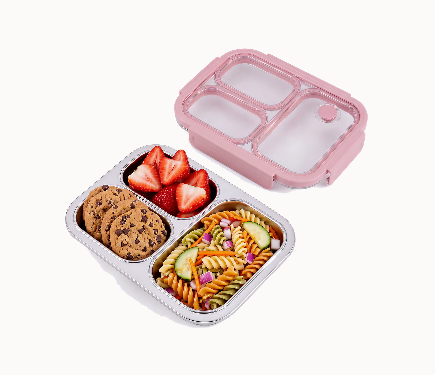 Pink kids bento box